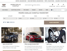 Tablet Screenshot of moorecadillac.com